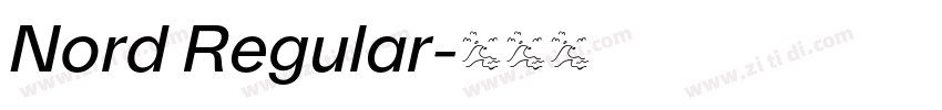 Nord Regular字体转换